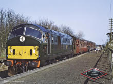 D6152 seen at Mintlaw in this delightful scene on 1 May 1965. Fortunately at least one diamond plate survives in a private collection.