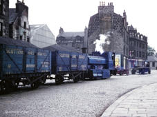 Bon Accord propels two wagons for the Gas Works along Miller Street, 14 June 1962