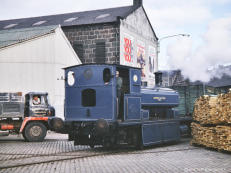 21 Oct 1964 Aberdeen Gas Works no. 3 leaves Church St. and starts its journey along the Victoria Docks to get more coal