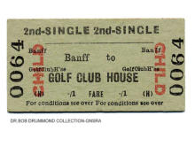BR Banff to Golf Club House, child 2nd class single, issued 8 Jun 1959