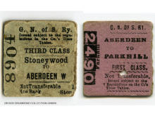 GNSR 3rd Class and 1st Class tickets