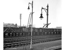 Gas lamp in Elgin yard late 60's.