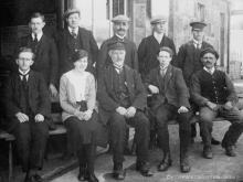 Ballindalloch Station staff posed for this photo - probably sometime just prior to the end of the First World War but no later than 1920