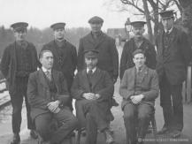 Station Master George Adie and his staff pose at Strichen in late GNSR days