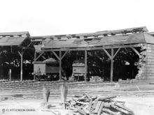 Kittybrewster shed on 31 Oct 1940 shortly after the air raid
