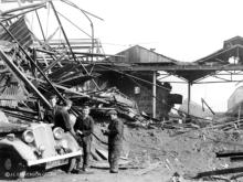 Kittybrewster on 21 April 1943 shortly after the air raid.