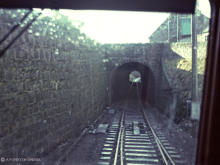 In both senses of the word, a rare view through Aboyne tunnel from a Swindon unit on the last day