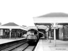The penultimate Deeside freight ex Ballater at Aboyne with D5307 on 13 July 1966
