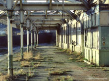 15 years after loss of services, Aboyne Station main platform was still remarkably intact,