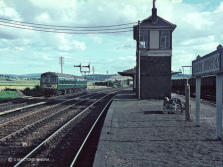 The 1.55pm from Elgin Via Craigellachie sits out of the way on the up coast line siding in this1960's view at Cairnie Junction