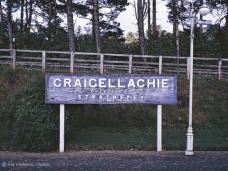 Running in board on the up mainline platform at Craigellachie in Sept 1967