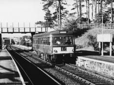 M79973 arrives at THE CRAIG with the 2.45pm Elgin to Aviemore on 08 Oct 1965
