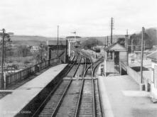 Looking west with mill sidings off to right