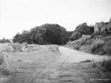 Looking west from Culter Station 26 Sep 1971 shows the remains of the yard and branch to the mill,