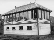 Fraserburgh box on 30 Sept 1965, the box closed on 27 June 1966.  The duty signalman is Jim Morrison, his son Ian is a GNSRA member.