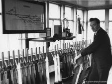 The interior of Fraserburgh signal box 30 Sept 1965 a few days before withdrawal of passenger services to Aberdeen.  The duty signalman is Jim Morrison, his son Ian is a GNSRA member.