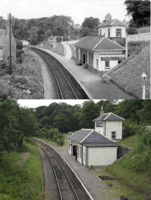 Original Station Building and Replica
