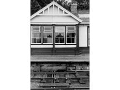 Kemnay Box was incorporated into the station buildings. Even by 1960 the station looked very smart indeed