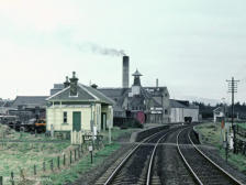 Kennethmont Station as viewed from a Swindon DMU in April 1978