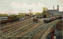 Postcard. View from west of station.  01/11/1905