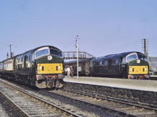 D6149 and D6152 at Maud with the 3.15 ex Fraserburgh and 3.20 ex Peterhead respectively on 1 May 1965,
