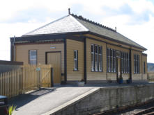 Oldmeldrum Station building, as re-erected