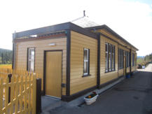 Oldmeldrum Station building, as re-erected