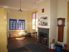 Oldmeldrum Station building interior, as re-erected