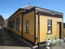 Oldmeldrum Station building, as re-erected
