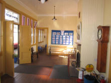 Oldmeldrum Station building interior, as re-erected