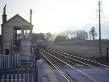 The last service to run from Ballater during daylight hours arrives at Park on 26 Feb 1966