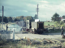 Demolition train at Park level crossing Oct 1970