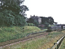 A Swindon DMU passes the site of the rarely photographed Ruthrieston Station in the late 60's, closure came in 1937,