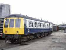 Probably the only so called Bubble Car to visit Waterloo Goods, next destination Fraserburgh, note the oil related pipes, 1978