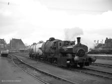 Aberdeen Gas Works no.3 with ammonia tanks at Waterloo Goods on 28 March 1963.  This loco is preserved at the excellent Grampian Transport Museum in Alford. 
