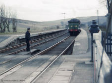 Gordon Highlander passes through Rothienorman heading for Macduff during Easter 1962
