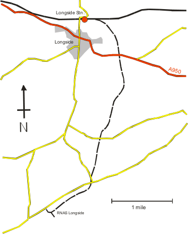1 mile Longside Stn. A950 Longside RNAS Longside